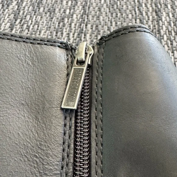 Harley-Davidson Leather Boots Beechwood Motorcycle Size 8 Size Tall Riding Boots - Picture 8 of 16